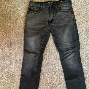 Mens slim black jeans. Size 32x30.
